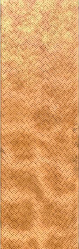 Stelio Hdf Panel Metallic Louvers Brown 8x2 Ft - 22020