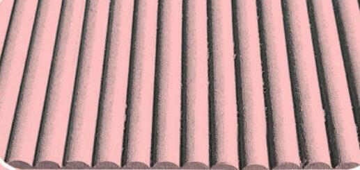 Sterlina Mdf Fluted Panel Plain Colors Louvers Red 8x4 Ft - 460