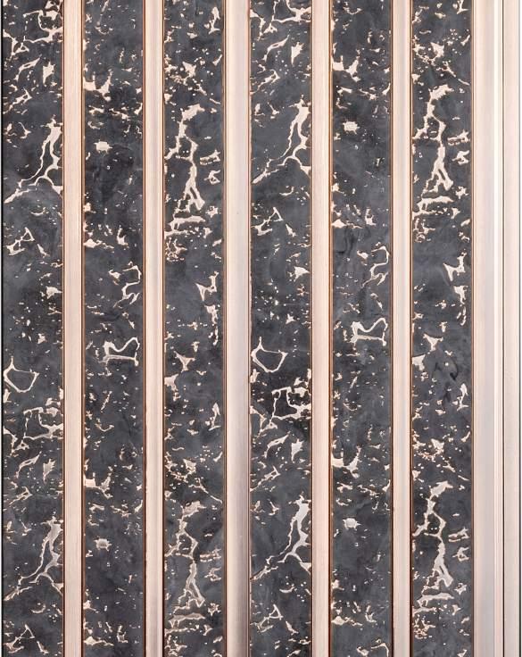 Cassa Series Cork Panel Designer Louvers Grey 8x0.5 Ft - 5868 8