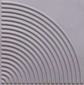 Milky Grey Self Adhesive Wall & Ceiling Panels Designer Louvers 1x1 Ft - 9002