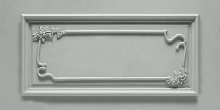 Floret Frame Grey Texture Finish Panel Designer Louvers 4x2 Ft - Ar-107