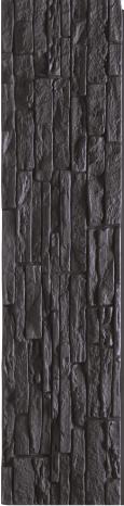 PU Stone Rustic Brick Wall Black 4x1 ft marble & stone louvers Black AR-118