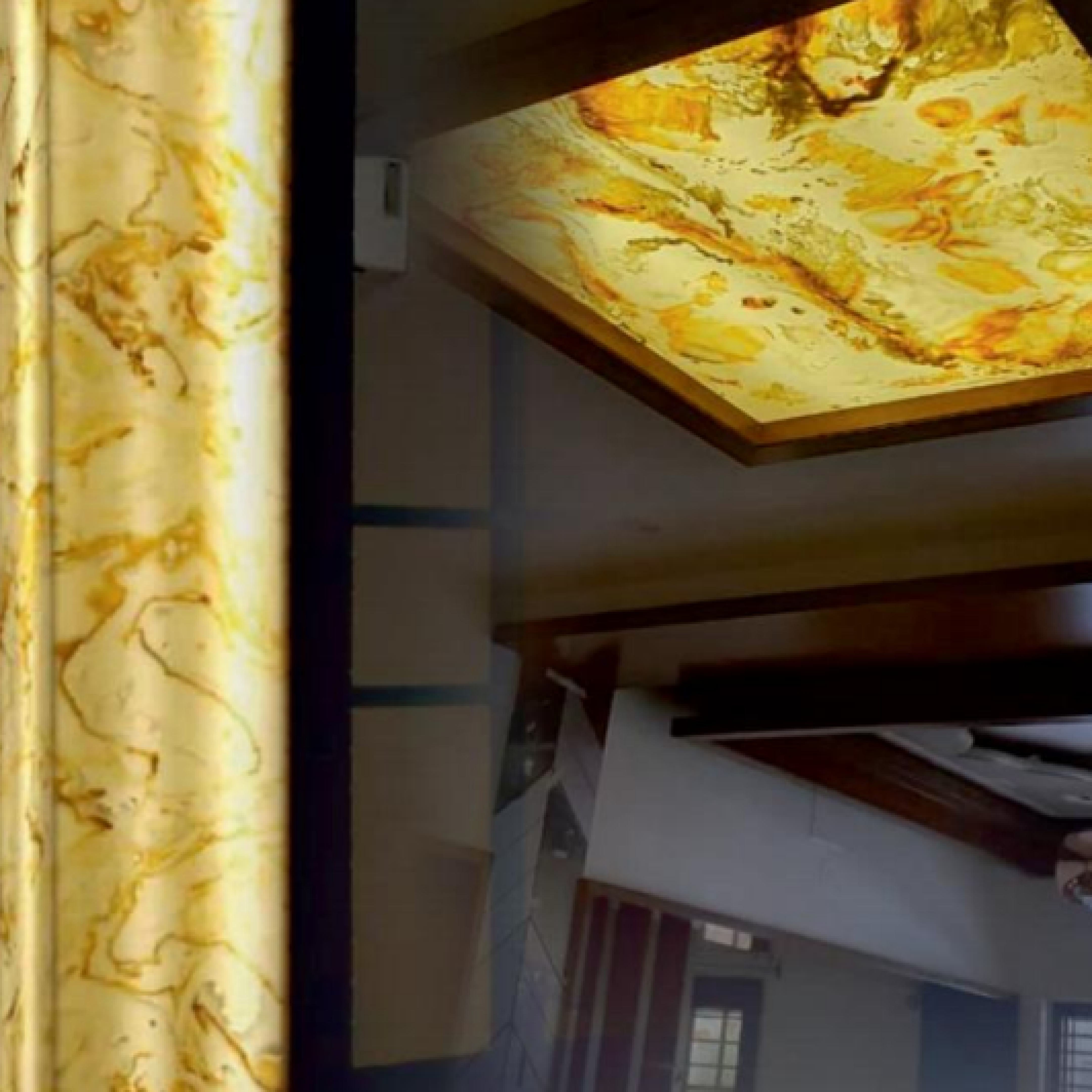 Alabaster Sheet Marble & Stone Louvers Multi Colour 8x4 Ft - Pn 03083