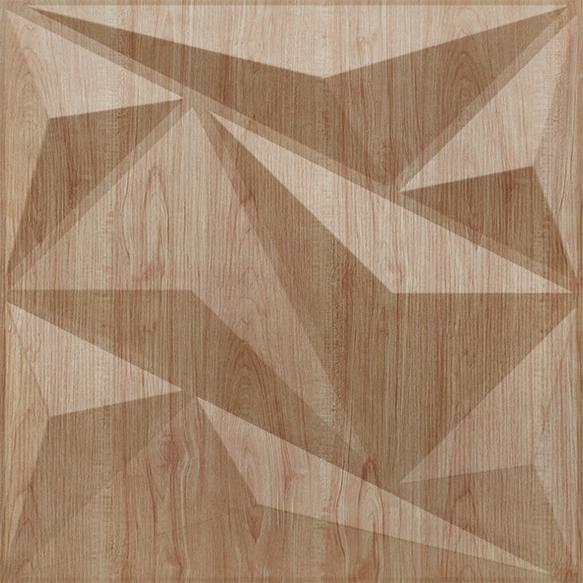 Beech Wood Alps 3D Wall Panel Beige 1.6x1.6 Ft -