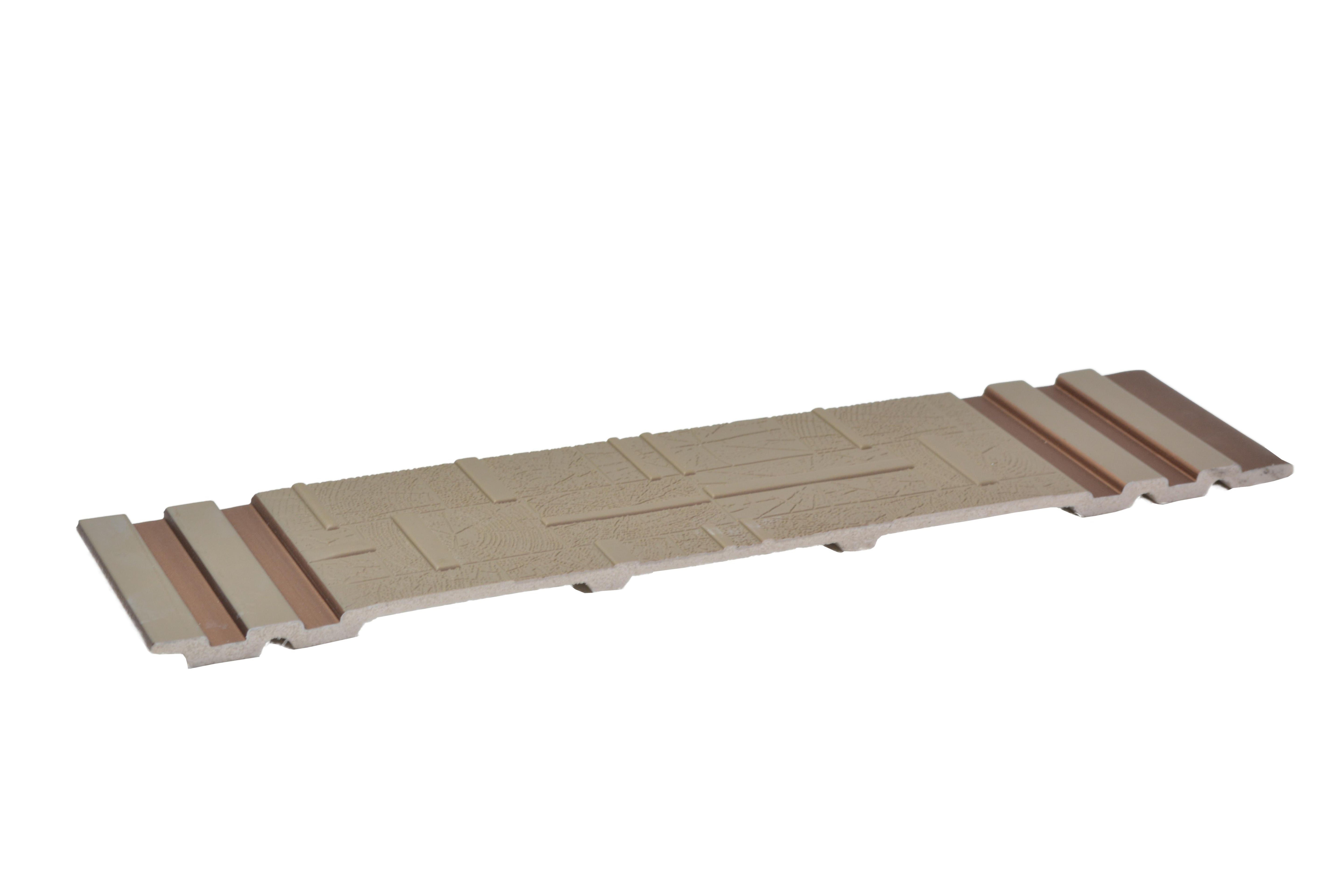 Rang Charcoal Louver Designer Beige 8x1 Ft - Ro 8559