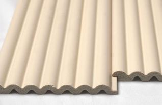 Plain Solids Charcoal Louver Colors Beige 8x0.41 Ft - Pn 03352