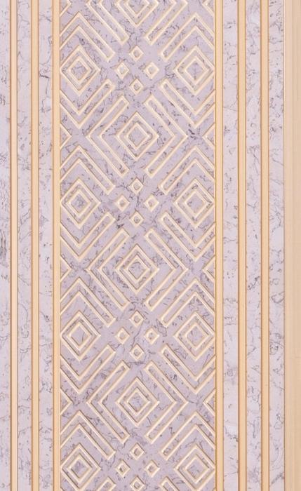 Beige Stone Charcoal Louvers Panel Marble & 8x1 Ft - Ed 9112