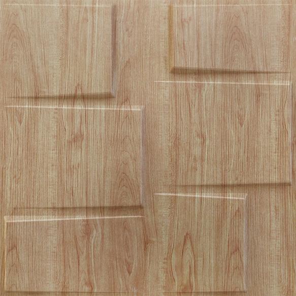 Beech Wood Stream 3D Wall Panel Beige 1.6x1.6 Ft -