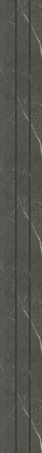 Black Charcoal Louvers Panel Sleek & Splendid Series Wood 8x0.41 Ft - Sa 2001