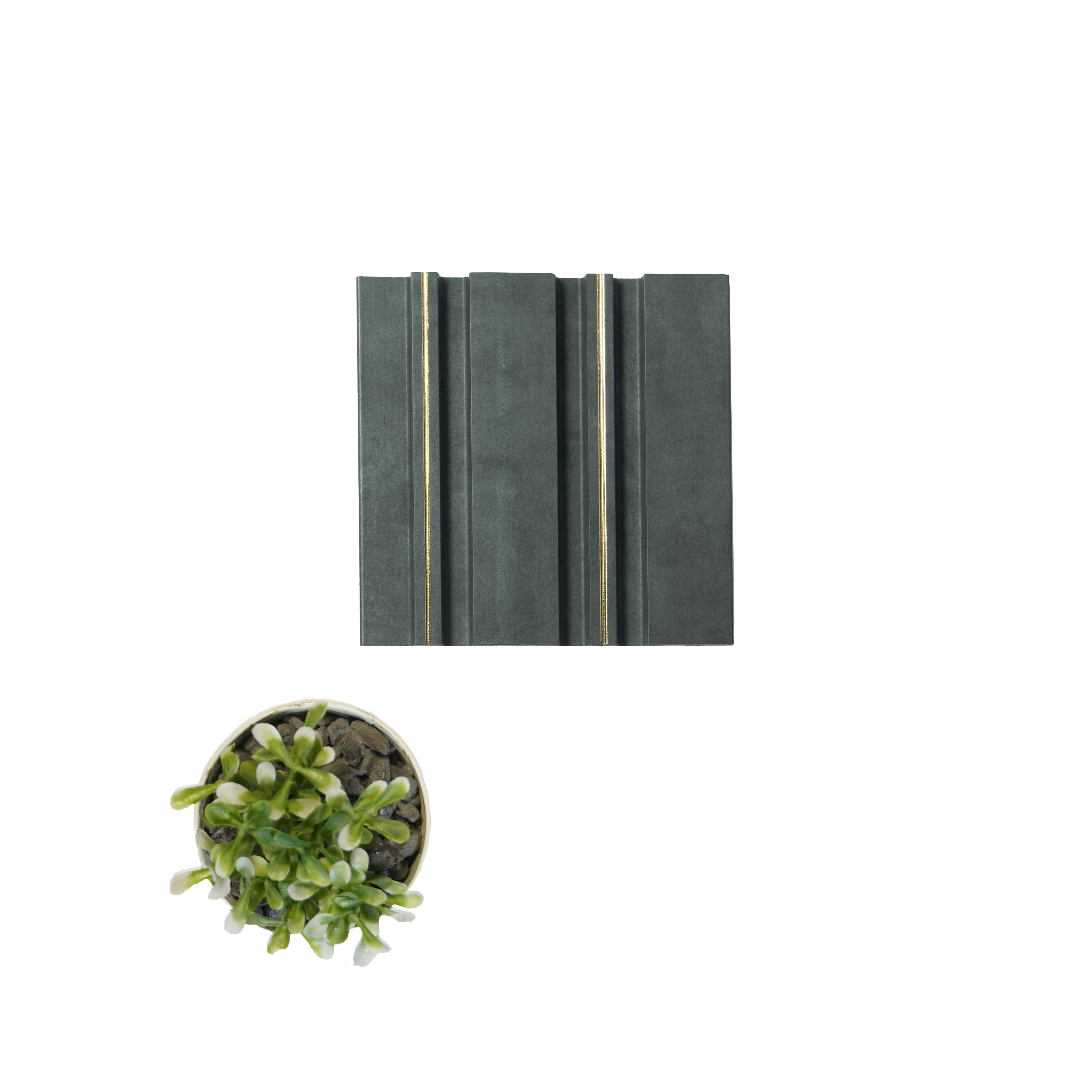 Black Marble Charcoal Louver & Stone 8x0.39 Ft - Wl 1627