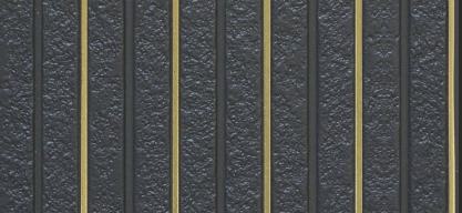 Black Metallic Charcoal Louver 9.5x0.5 Ft - Fl 6120