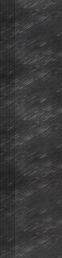 Black Patterned Charcoal Louver Designer 8x2 Ft - An 9823
