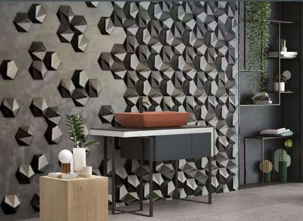 3D Wall Panel Wood Black 0.45x0.52 Ft - Sparkl