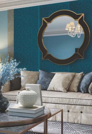 Charcoal - Based Decorative Wall Panel Designer Blue 8x2 Ft Ls 2522