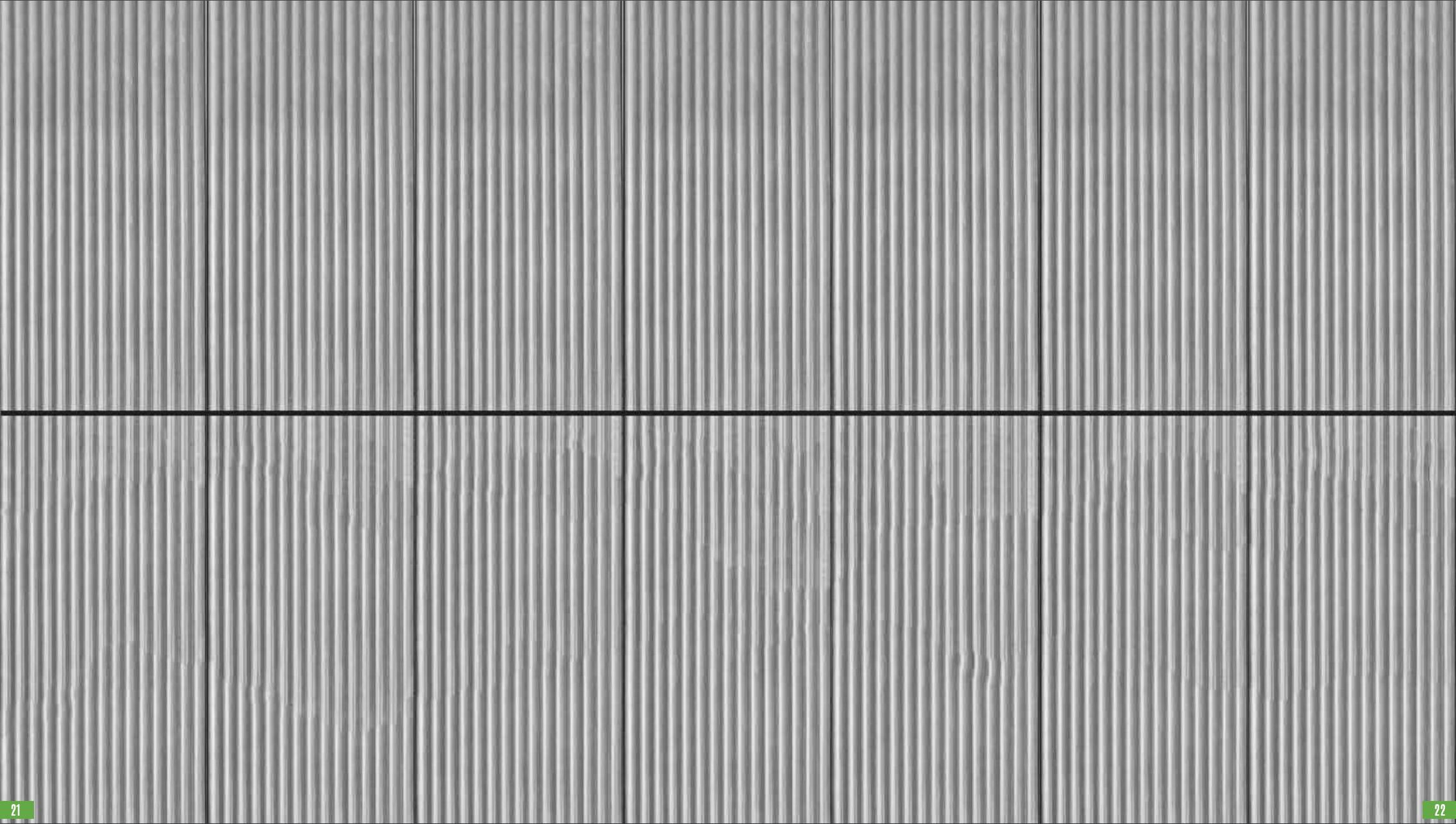 Fluted Panels Series Concrete Panel Wood Louvers White 3x1 Ft - Bow 3
