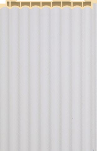 Interlock Wpc Louvers Plain Colors Bright White 9.5x0.42 Ft - Pn 02573 F