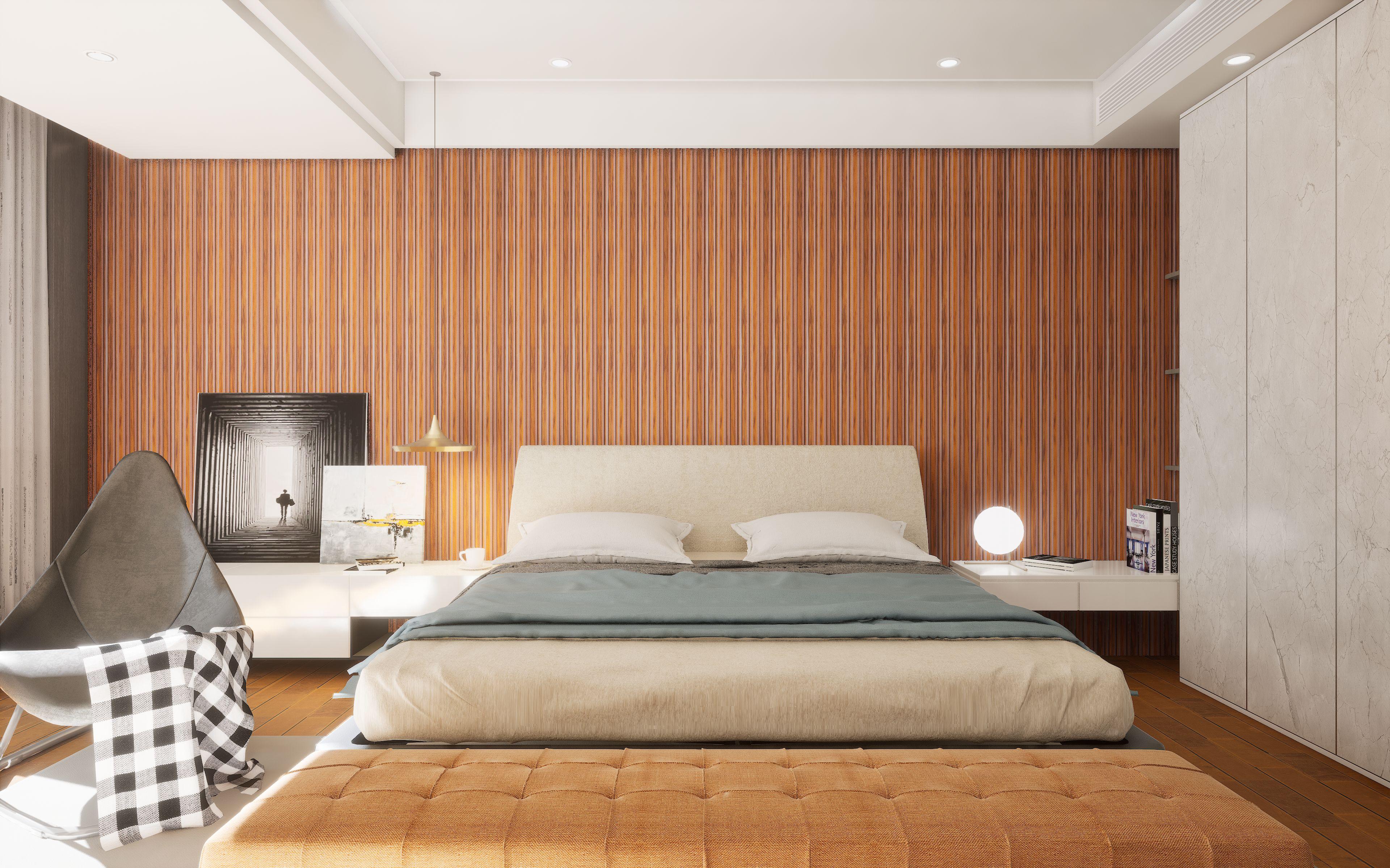 Brown Charcoal Louvers Marble & Stone 8x0.41 Ft - 1019 Sf01bw