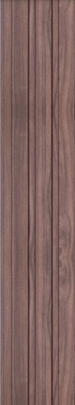 Brown Charcoal Louvers Panel Slat Vol 3 Series Wood 8x0.41 Ft - Sl 203