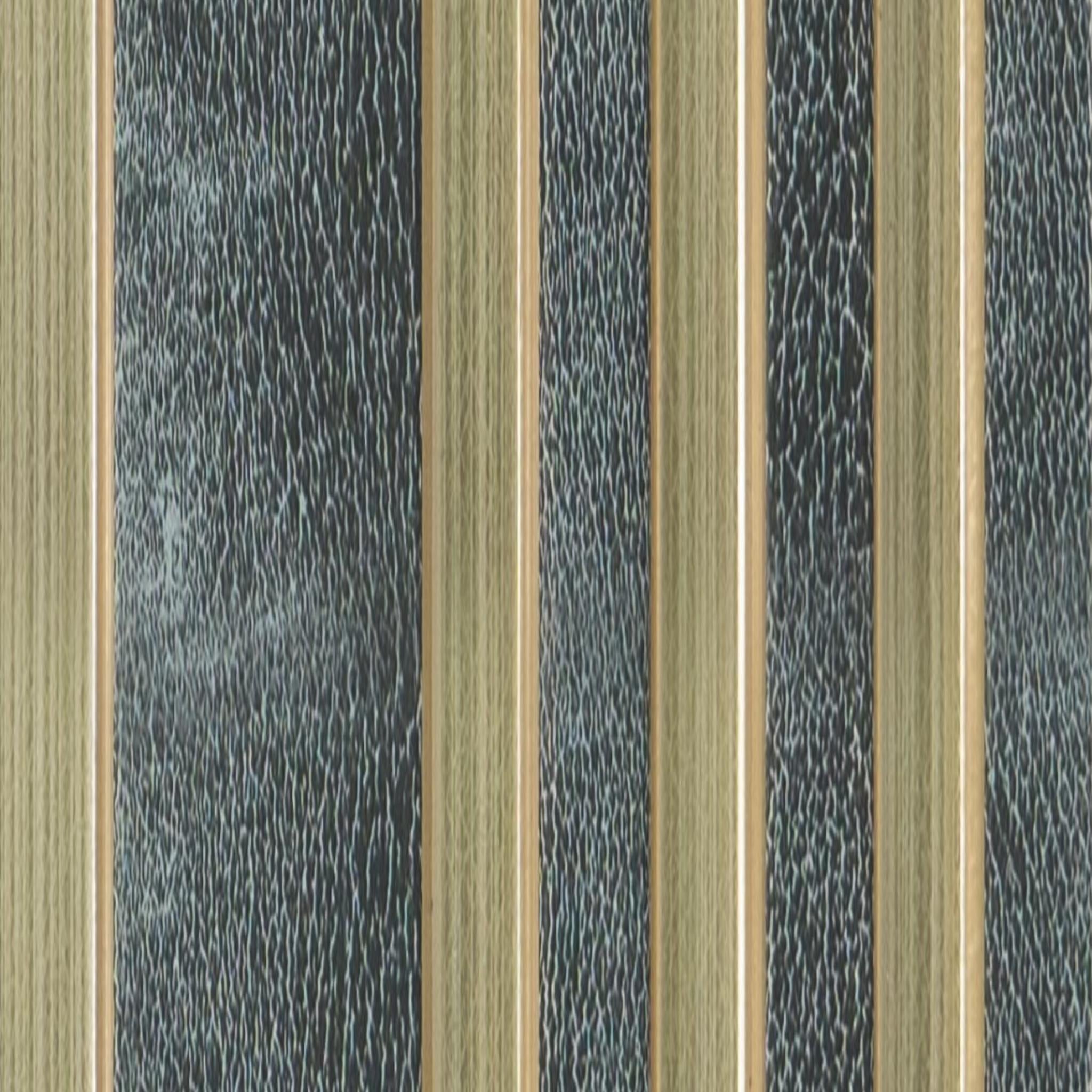Brown Leather Charcoal Louvers Panel Fabric 9.5x0.41 Ft - Pn 00466