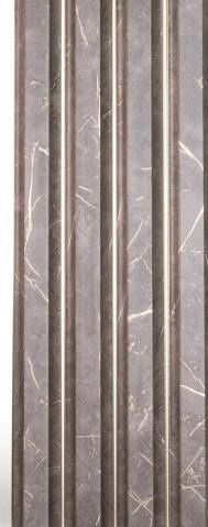 Brown Marble Finish Charcoal Louver & Stone 8x0.41 Ft - 4528