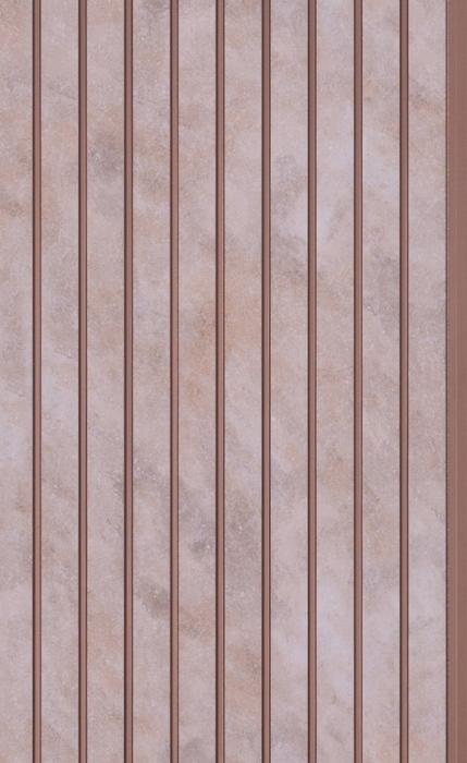 Brown Marble Charcoal Louvers Panel & Stone 8x1 Ft - Ed 9131