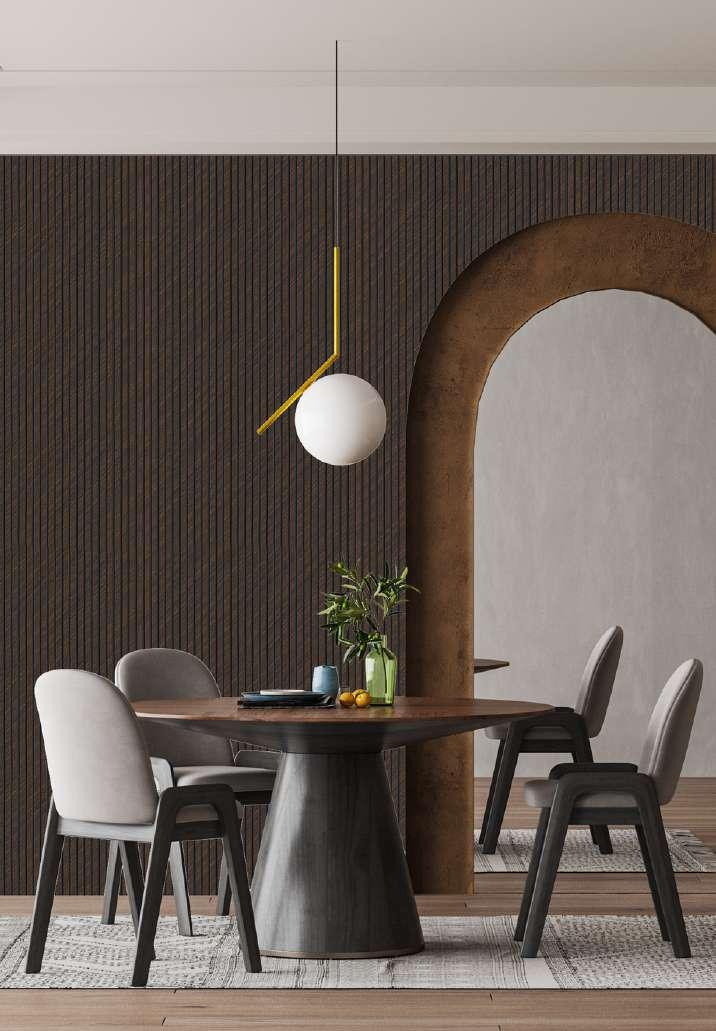 Decorative Wall Panel Designer Brown 8x2 Ft - Pn 03834