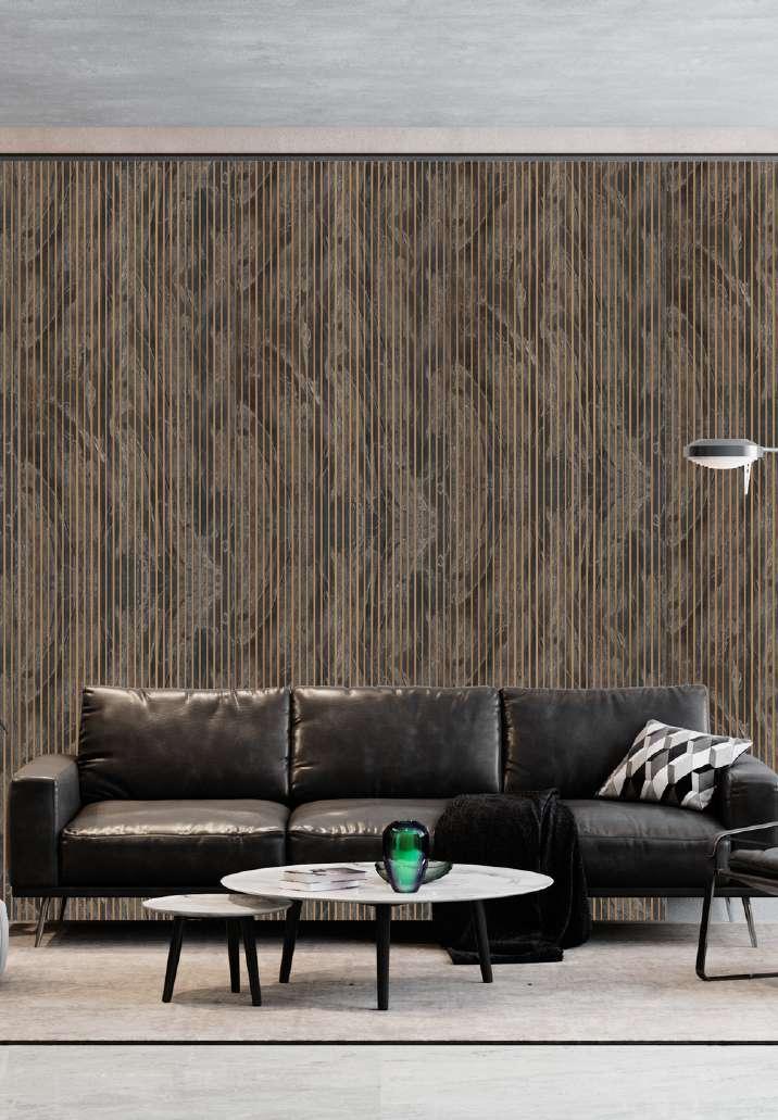 Decorative Wall Panel Designer Brown 8x2 Ft - Pn 03835