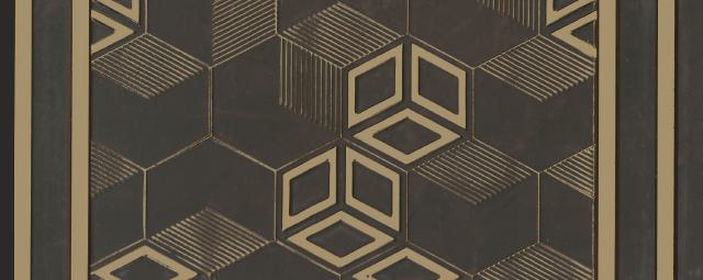 Brown Patterned Charcoal Louver Designer 8x1 Ft - Pn 00788