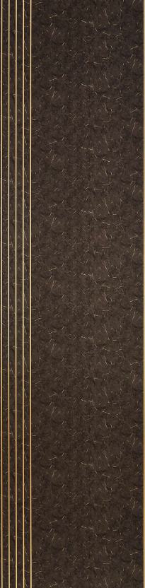Brown Patterned Charcoal Louver Designer 8x2 Ft - An 9821
