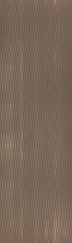 Brown Patterned Charcoal Louver Designer 8x2 Ft - Tr 9601