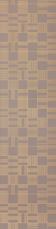Brown Patterned Charcoal Louver Designer 8x2 Ft - Tr 9634