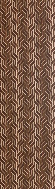 Brown Patterned Charcoal Louver Designer 8x2 Ft - Tr 9640