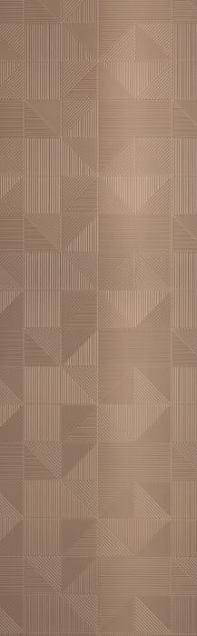 Brown Patterned Charcoal Louver Designer 8x2 Ft - Tr 9702