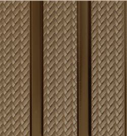 Brown Patterned Charcoal Louver Designer 8x0.39 Ft - Wl 1616