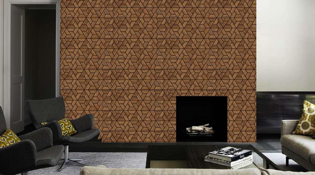 Decorative Wall Panel Designer Brown 4x2 Ft - Pn 03727
