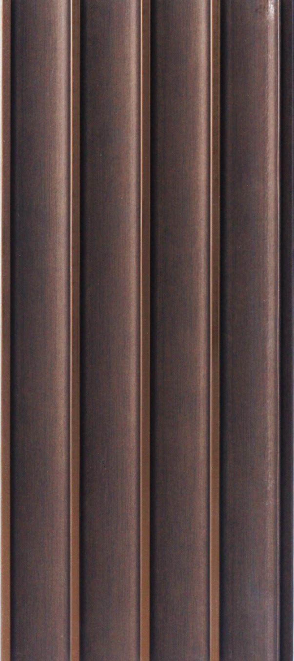 Plain Solids Charcoal Louvers Panel Colors Brown 8x0.41 Ft - Pn 05297