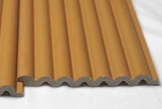 Plain Solids Charcoal Louver Colors Brown 8x0.41 Ft - Pn 03355