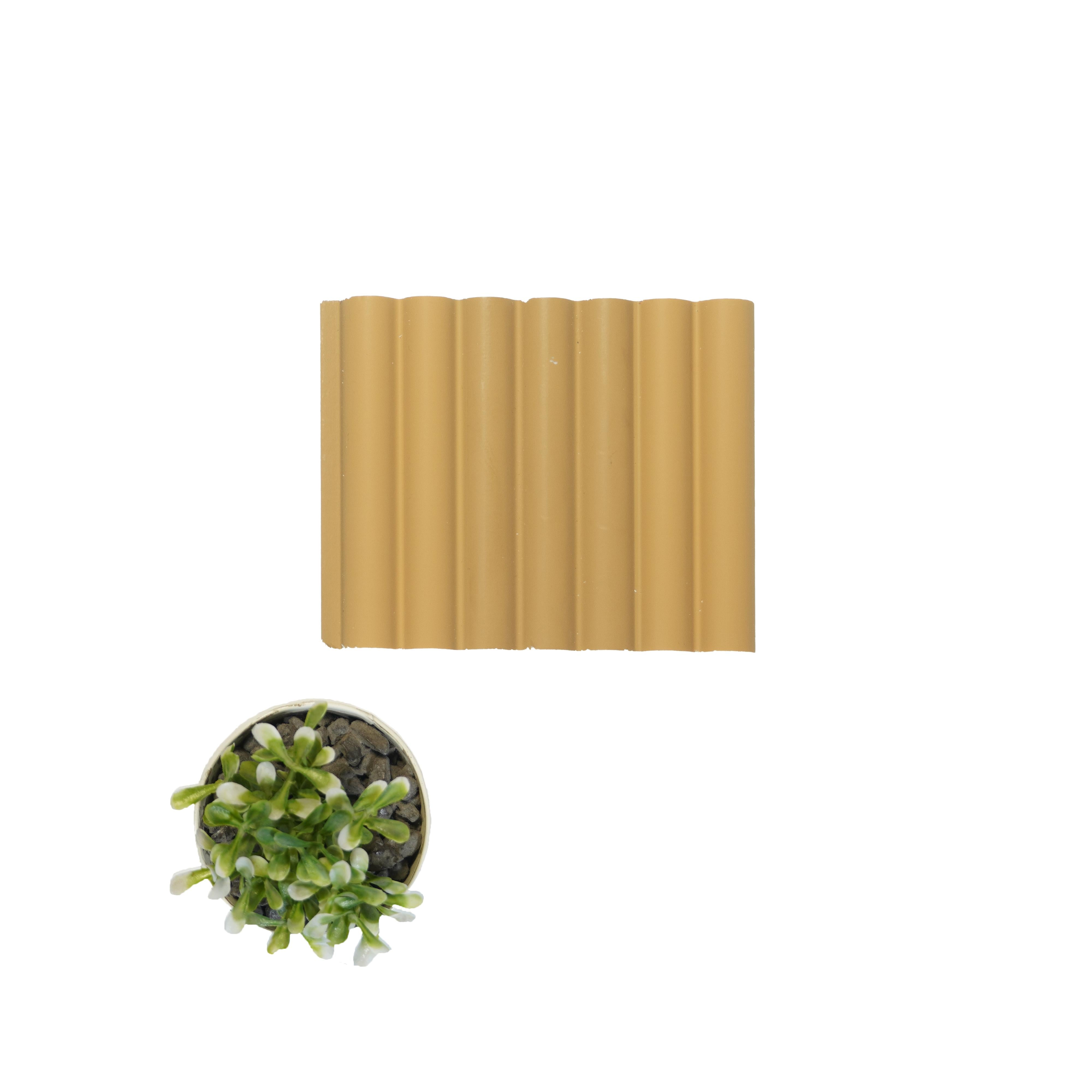 Plain Solids Charcoal Louver Colors Brown 8x0.41 Ft - Pn 03355