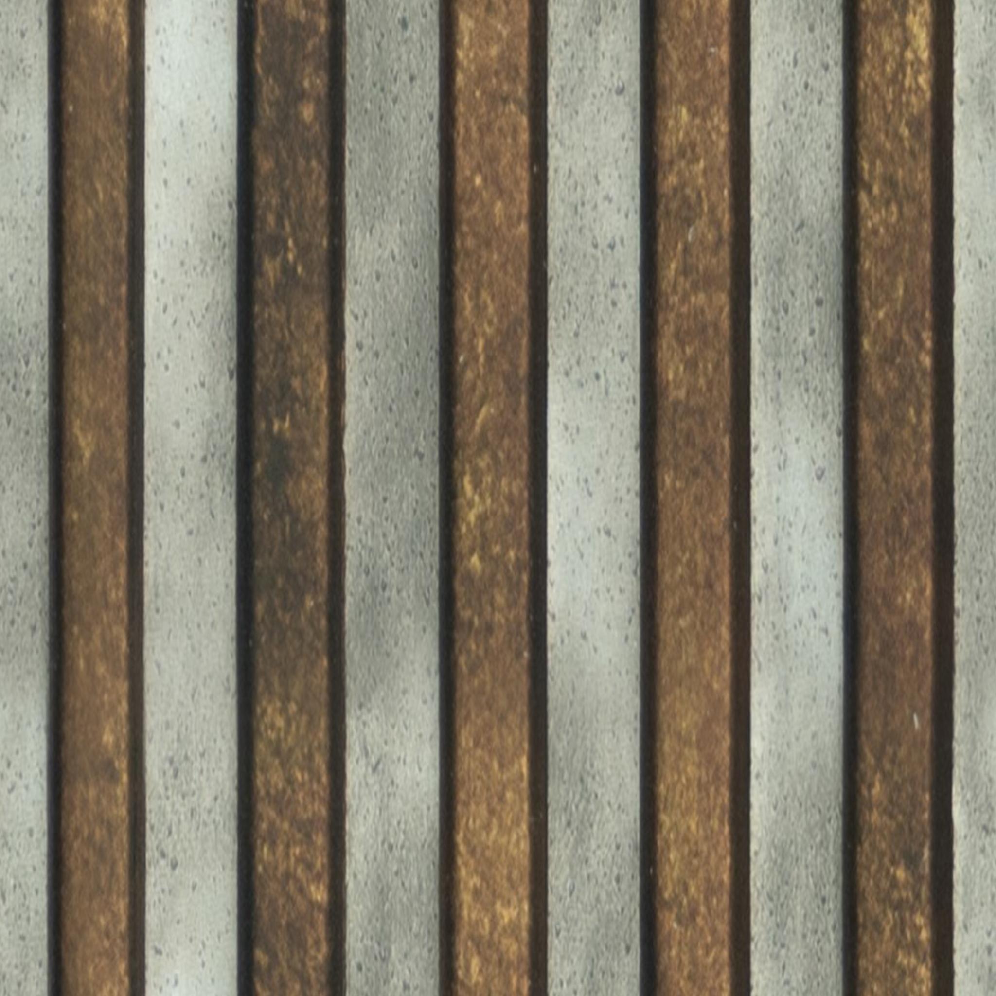 Brown Stone Charcoal Louvers Panel Marble & 8x0.33 Ft - Pn 03360