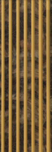 Brown Stone Charcoal Louvers Panel Marble & 9.5x0.32 Ft - Pn 00478