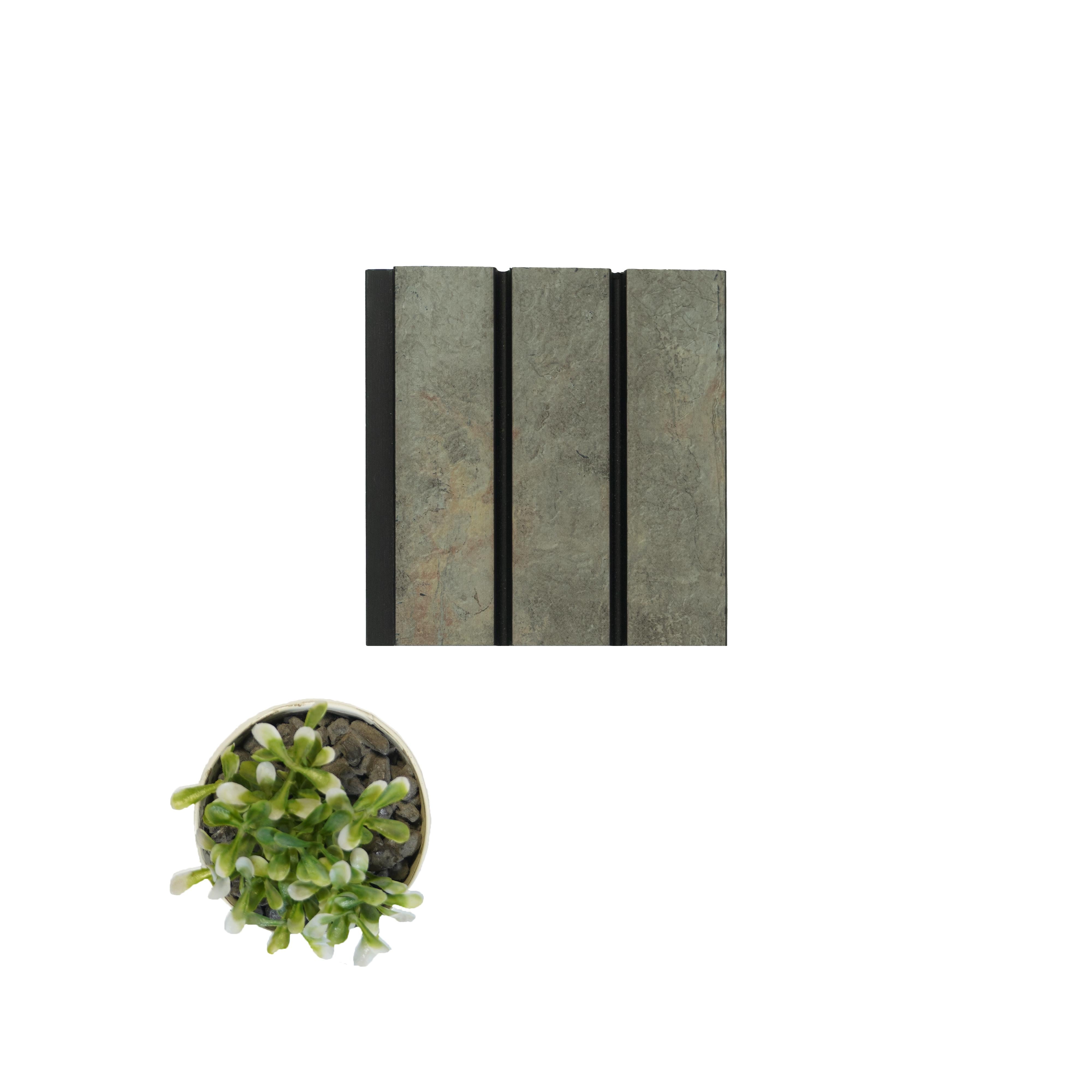 Brown Stone Charcoal Louver Marble & 9.5x0.39 Ft - Wl 2917