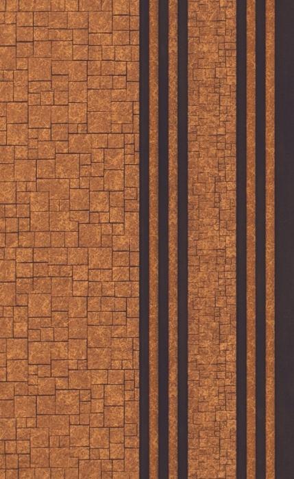 Brown Stone Charcoal Louvers Panel Marble & 8x1 Ft - Ed 9103