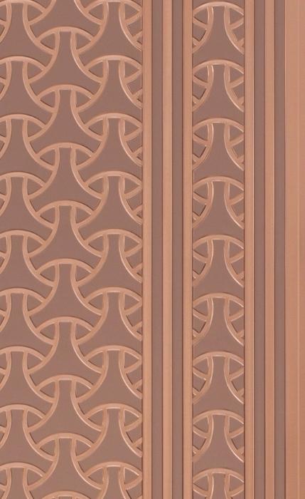 Brown Stone Charcoal Louvers Panel Marble & 8x1 Ft - Ed 9107