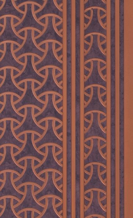 Brown Stone Charcoal Louvers Panel Marble & 8x1 Ft - Ed 9111