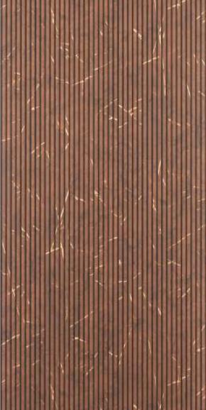 Brown Wood Charcoal Louvers 8x1 Ft - Rc 1117