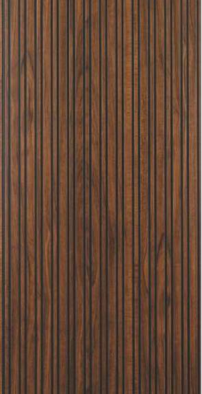 Brown Wood Charcoal Louvers 8x1 Ft - Rc 1133