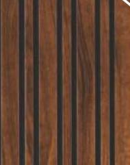 Brown Wood Charcoal Louvers 8x1 Ft - Rc 1133