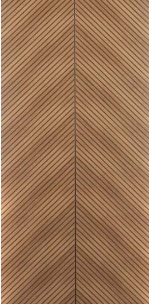 Brown Wood Charcoal Louvers 9.5x1 Ft - Rc 11101