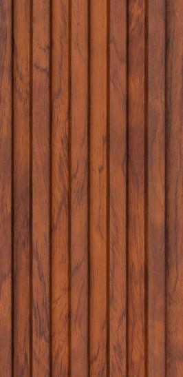Brown Wood Finish Charcoal Louver/Panel 8x0.41 ft wood Brown 4008