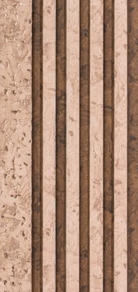Brown Wood Finish Charcoal Louver/Panel 8x0.41 ft wood Brown 4023